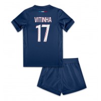 Paris Saint-Germain Vitinha #17 Domaci Dres za djecu 2024-25 Kratak Rukav (+ Kratke hlače)